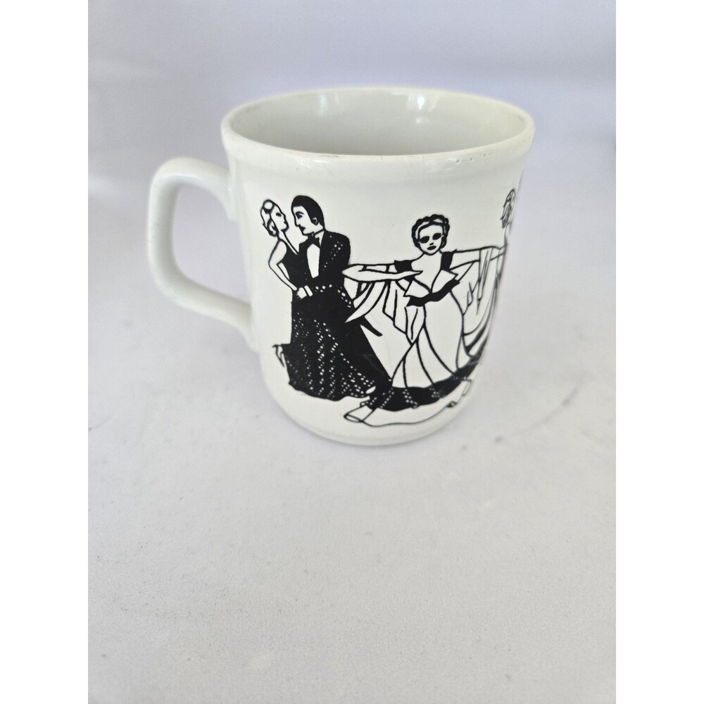 vintage Cartwrights Staffordshire "Table Tops" dancers coffee mug